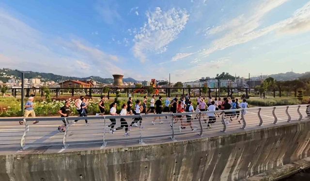 Rize'de 5 kilometrelik halk koşusu