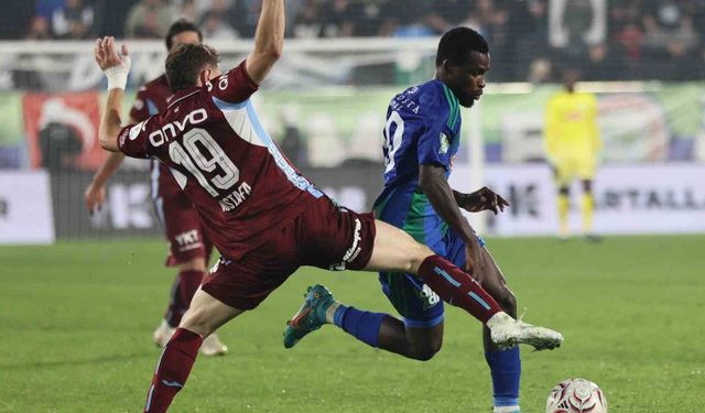 Trendyol Süper Lig: Çaykur Rizespor: 3 - Trabzonspor: 4 (Maç sonucu)