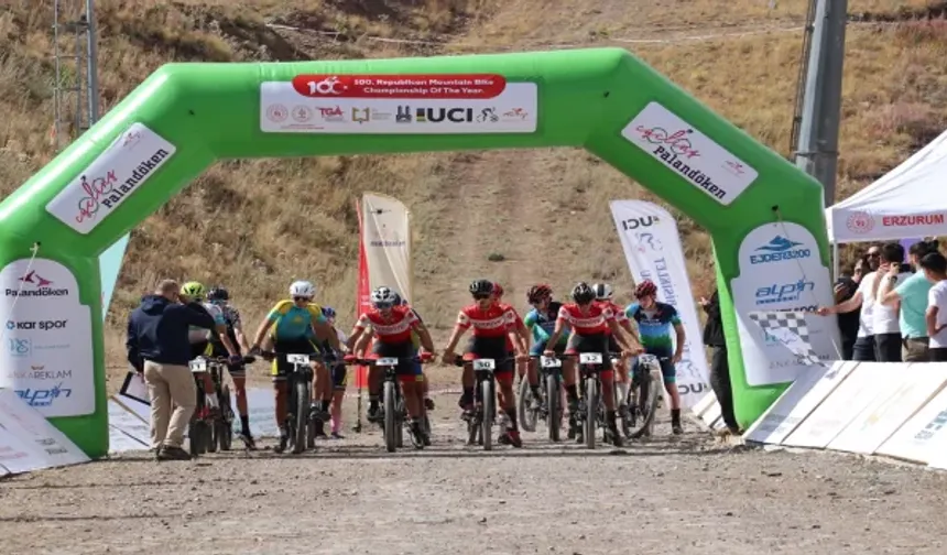 MTA Cup Rice Series Dağ Bisikleti Yarışları Erzurum'da Devam Ediyor