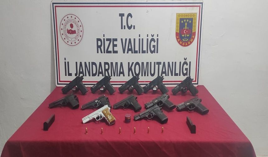Rize'de Silah Kaçakçılarına Operasyon: 2 Şüpheli Gözaltında