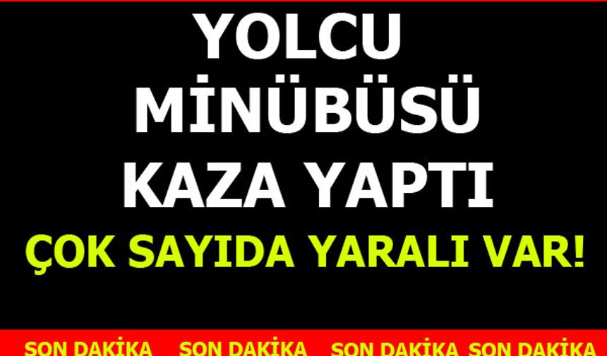 VAN'da Yolcu minibüsü kaza yaptı! Yaralılar var