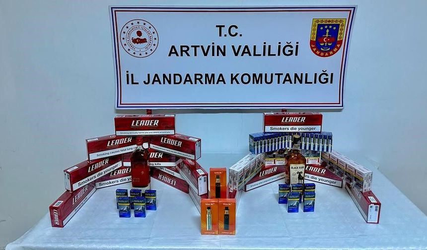 Artvin'de Kaçakçılık Operasyonu