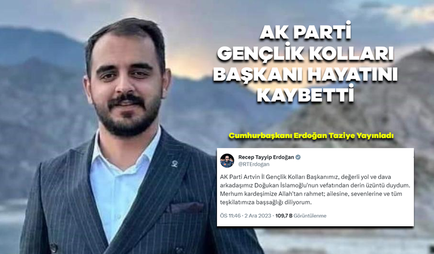 AK Parti Gençlik Kolları Başkanı Trafik Kazasında Hayatını Kaybetti