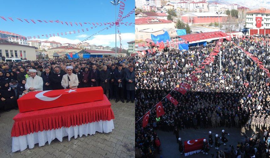 Gümüşhane Şehidini Son Yolculuğuna Uğurladı