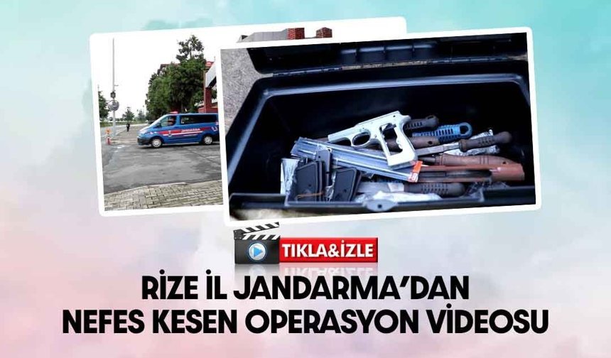 Rize İl Jandarma Ekipleri 1 Silah İmalathanesine Baskın Yaptı