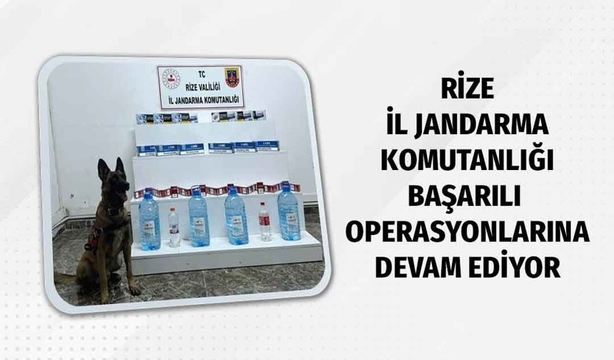 Rize'de Jandarma Ekipleri Suça Göz Açtırmıyor