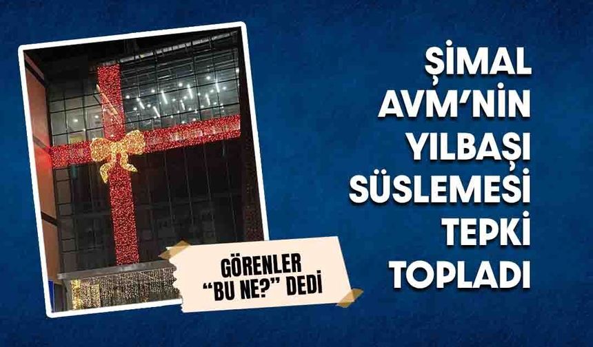 Şimal AVM'nin Yılbaşı Işıklandırması Rizelilerin Tepkisini Çekti