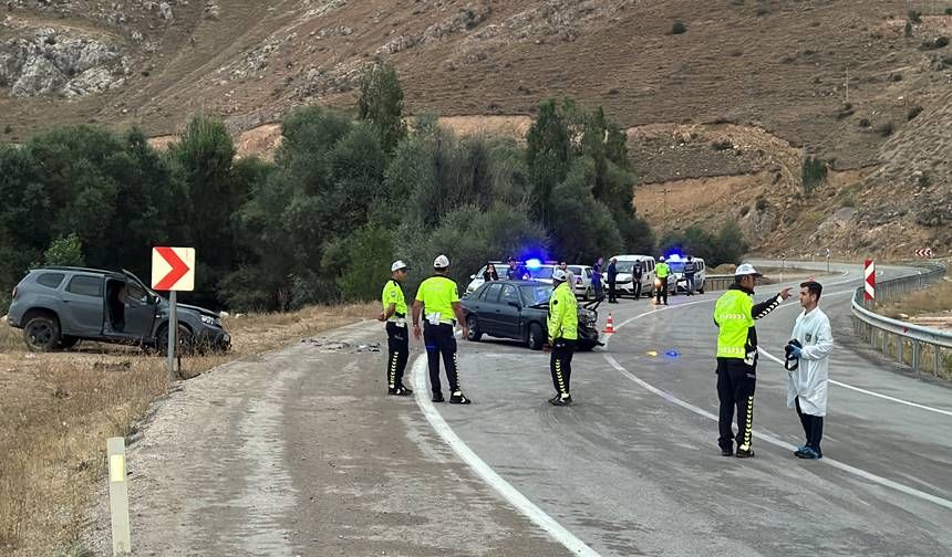 Bayburt'ta Otomobil ile Cipin Çarpıştığı Kazada 1 Kişi Öldü, 2 Kişi Yaralandı