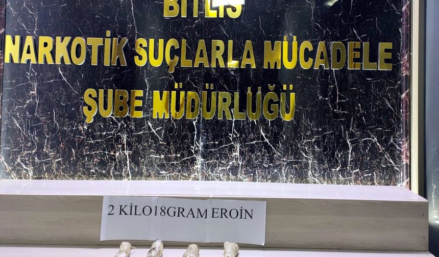 Bitlis'te uyuşturucuya 3 tutuklama