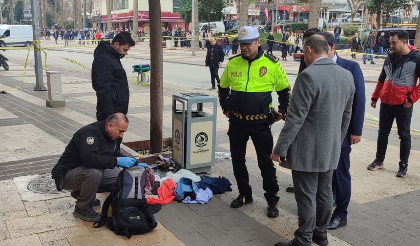 Fünye ile patlatılan çantadan kıyafet çıktı