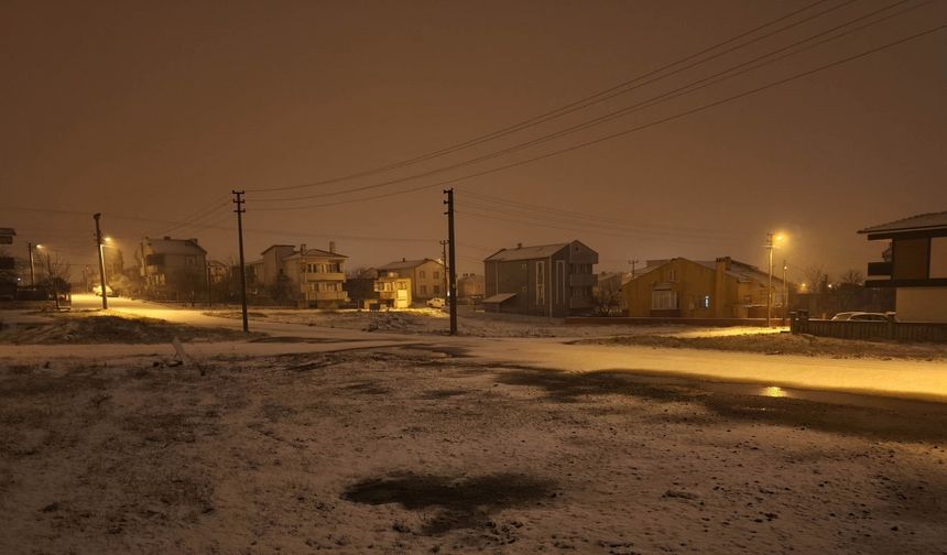 Keşan'da kar yağışı etkili oldu / Ek fotoğraf