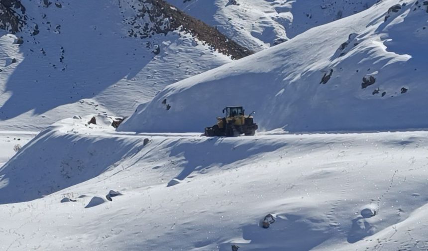 Şırnak'ta kardan kapanan 38 kilometrelik yol, ulaşıma açıldı