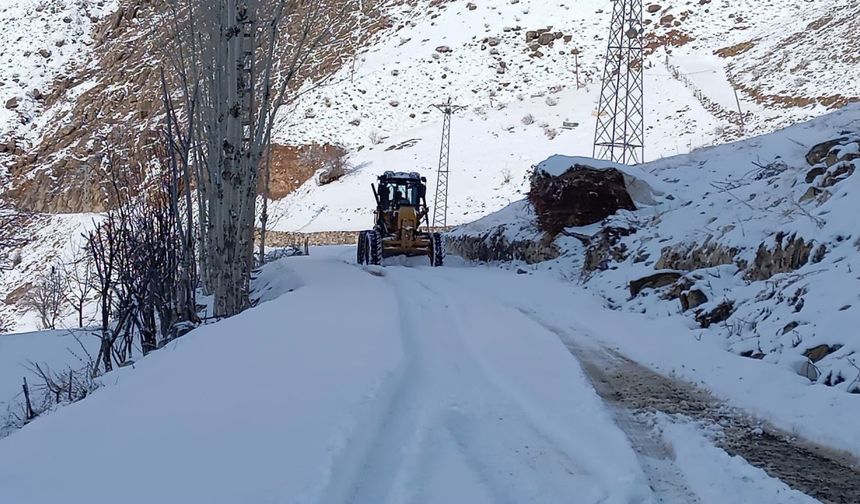 Şırnak'ta kardan kapanan 9 köy yolu ulaşıma açıldı