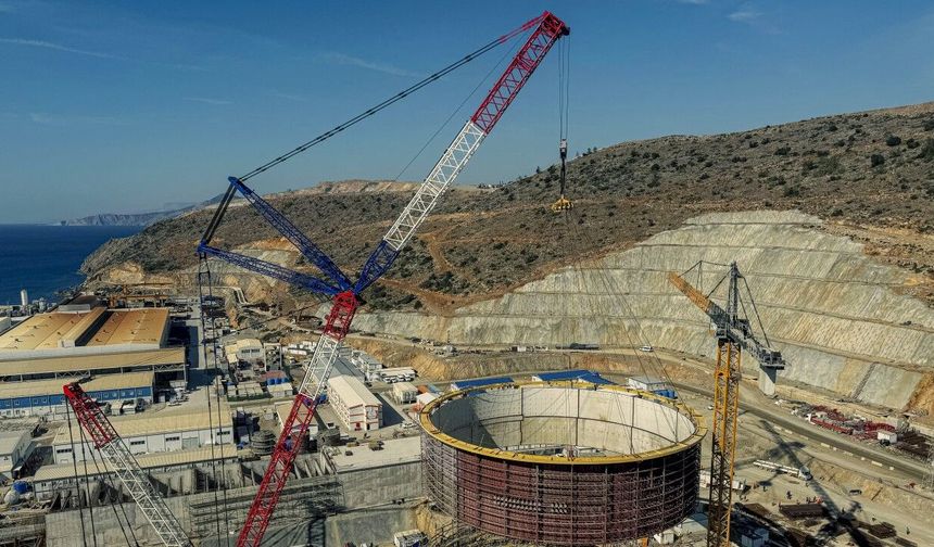 Akkuyu NGS’de, 4’üncü güç ünitesinin ikinci katmanı kuruldu