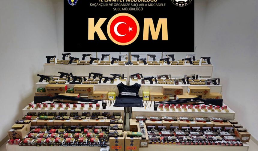 Çorum merkezli yasa dışı silah ticareti operasyonu; 16 tutuklama