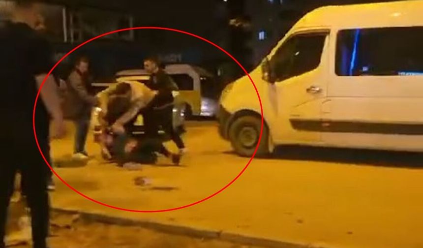 Mardin’de, sokak ortasında darp kamerada
