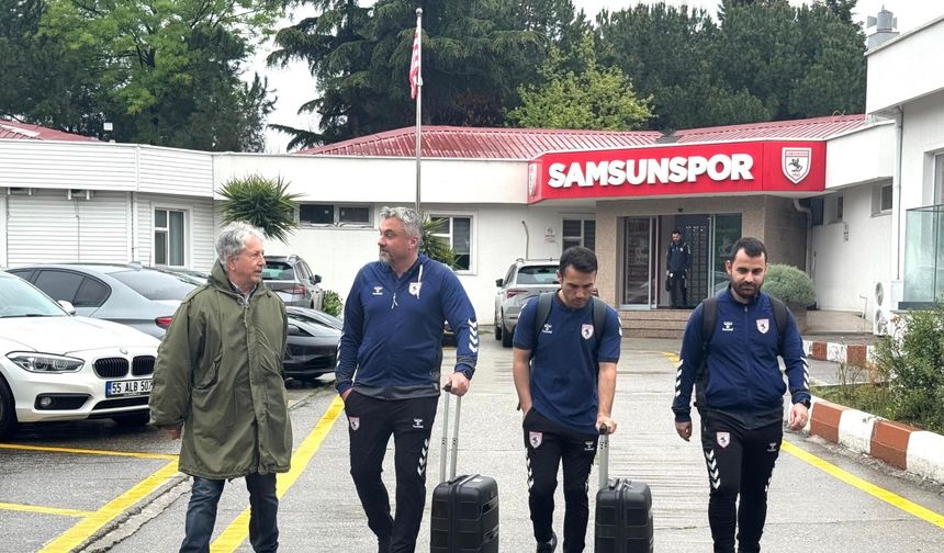 Samsunspor, Bodrum FK deplasmanı için yola çıktı