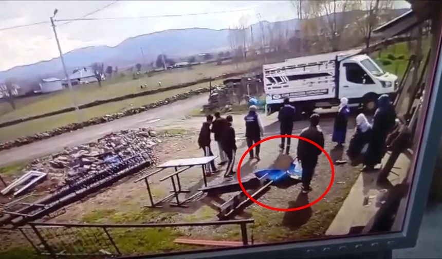 Spiral makinesiyle kesilmek istenen varil patladı; o anlar kamerada