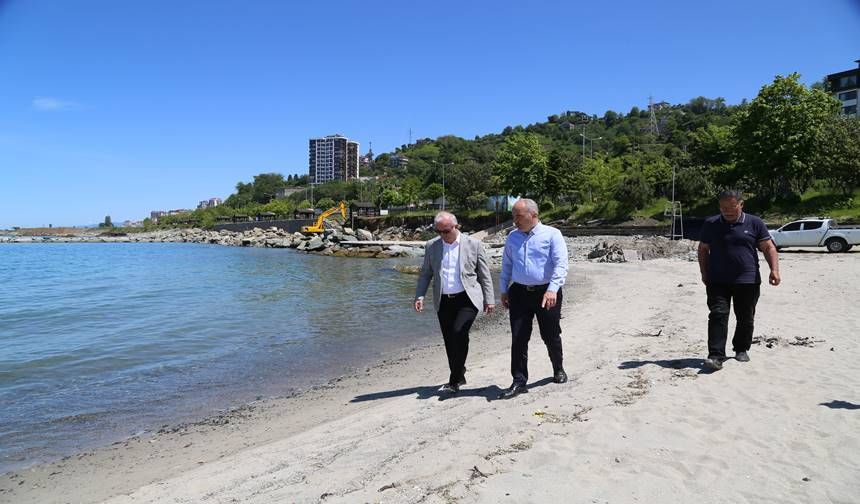 Rize Belediyesi Alipaşa Halk Plajı Haziran Sonunda Tamamlanıyor