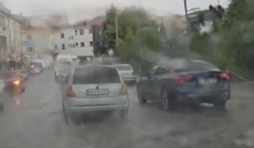 Kayseri Develi'de sağanak etkili oldu