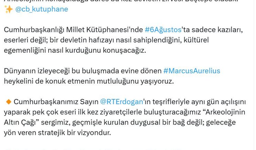 Bakanlık: Arkeoloji alanında Cumhuriyet tarihinin en iddiaları buluşmalarından biri gerçekleştirilecek