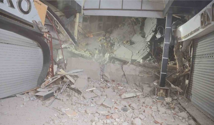 Aksaray Belediyesi’nin kontrolsüz yıkımı az kalsın dükkanları yıkıyordu