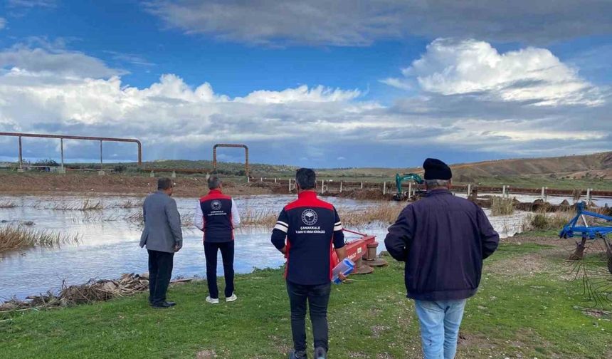Çanakkale’de yağışların oluşturabileceği hasarlara karşı saha tespit çalışmaları devam ediyor