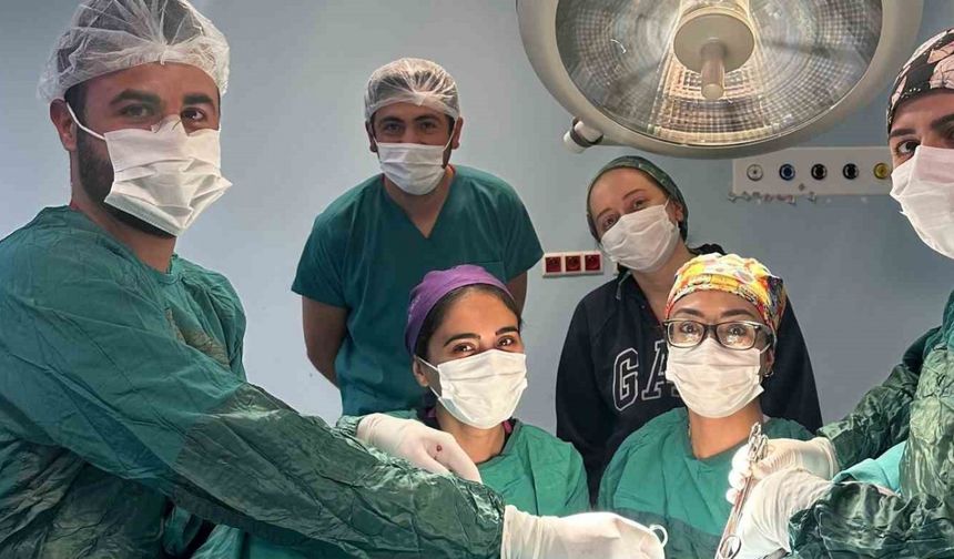 Kağızman Devlet Hastanesi’nde karın kesisi ameliyatı
