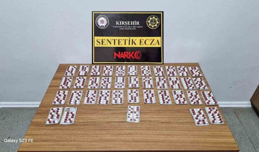 Kırşehir’de uyuşturucu operasyonu: 527 adet sentetik hap ele geçirildi