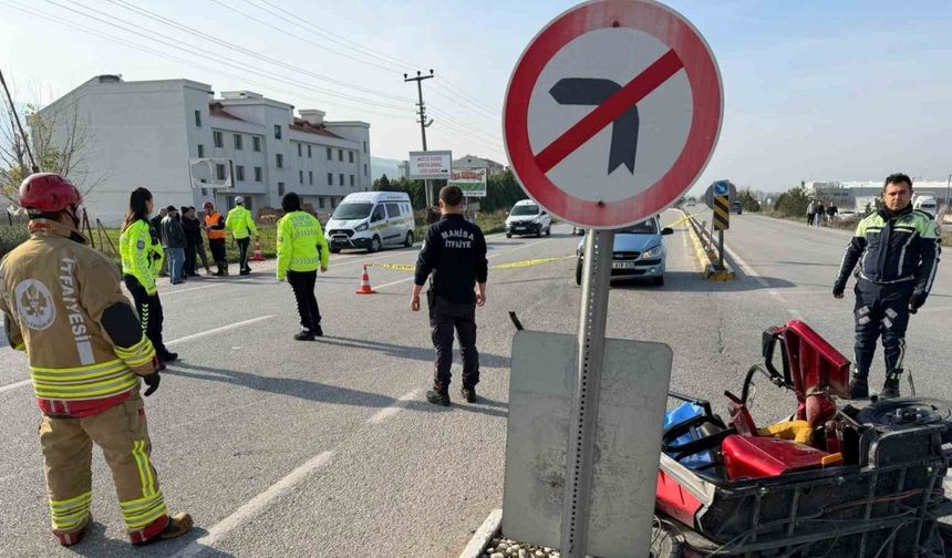 Akhisar karayolunda feci kaza: 1 ölü