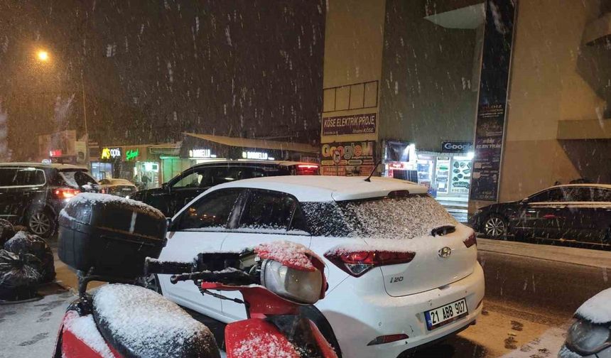 Ardahan yağan karla beyaza büründü