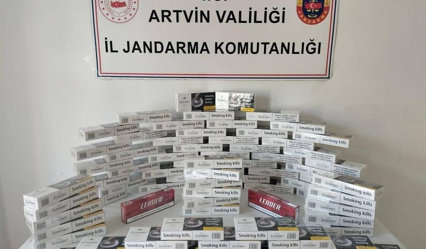 Artvin’de jandarmadan kaçakçılığa darbe