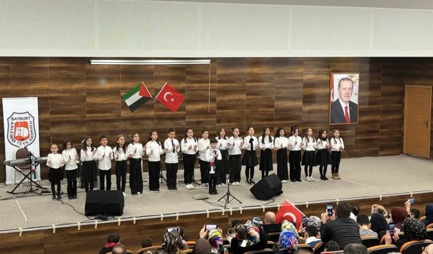 Bayburt’ta Filistin’e destek için dayanışma konseri düzenlendi