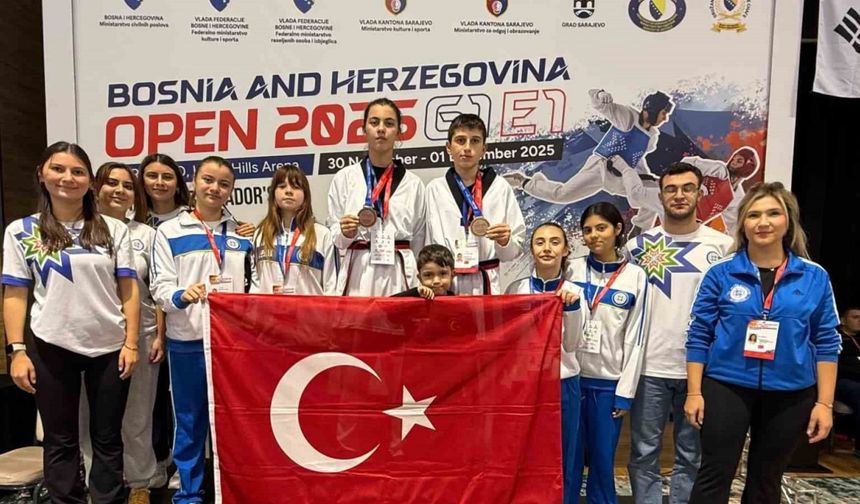Büyükşehir Taekwondocuları Saraybosna’da Türkiye’yi gururlandırdı