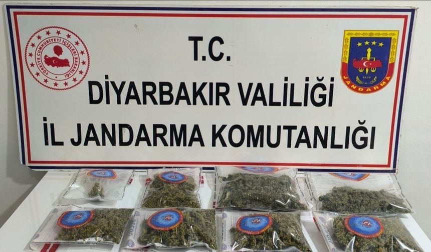 Diyarbakır’da 25 kilo esrar ele geçirildi