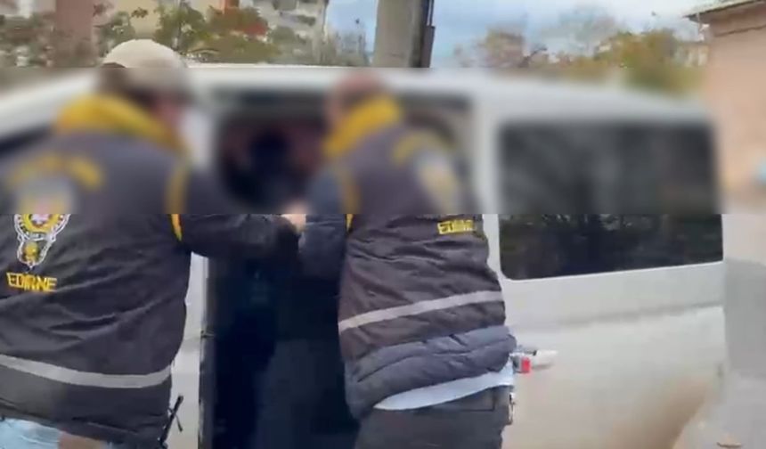 Edirne’de 41 yıl kesinleşmiş hapis cezası bulunan firari operasyonla yakalandı
