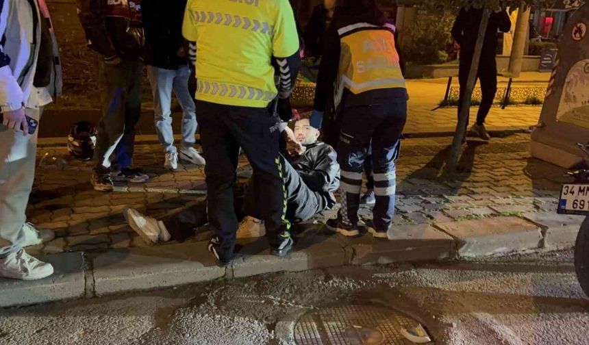 Edirne’de alkollü motosiklet sürücüsü otomobille çarpıştı: 1 yaralı