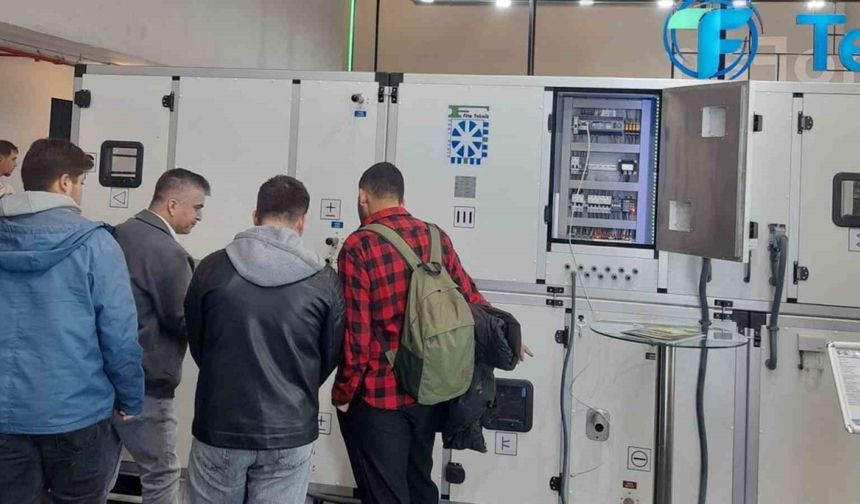 KBÜ öğrencileri iklimlendirme ve soğutma tesislerini yerinde inceledi