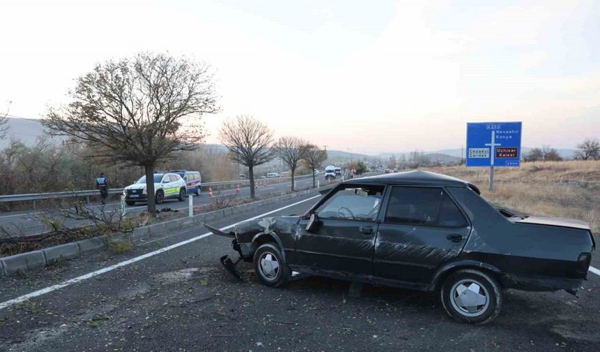 Kontrolden çıkan otomobil takla attı: 1 ağır yaralı