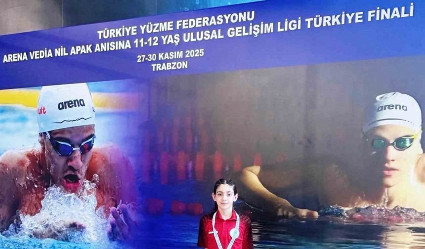 Körfezli yüzücü Trabzon’dan madalyayla döndü