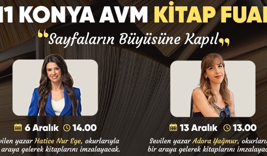 M1 Konya AVM’de imza günleri ve Kitap Fuarı başlıyor