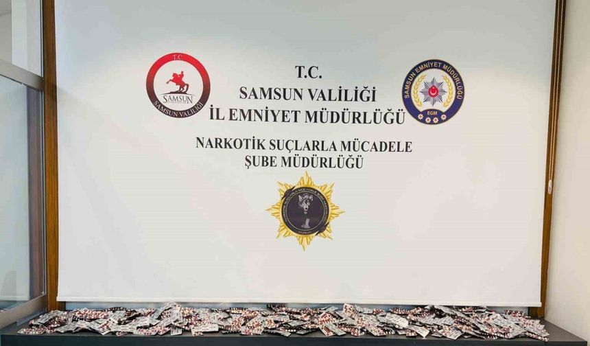 Samsun’da 10 bin adet uyuşturucu hap ele geçirildi