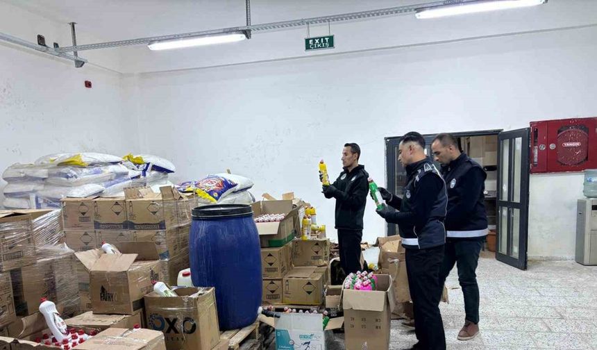 Şanlıurfa’da sahte deterjan depolarına baskın