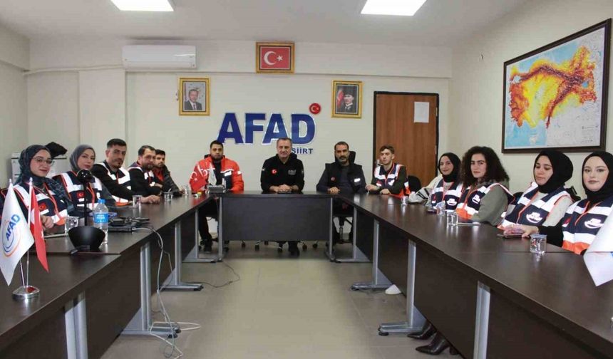 Siirt AFAD, gönüllülerle ekibini güçlendiriyor