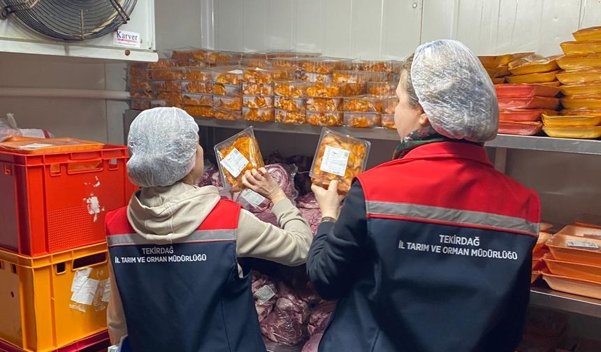 Tekirdağ’da toplu tüketim yerlerinde eş zamanlı gıda denetimi