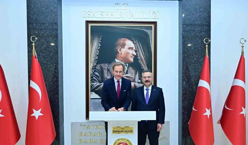 Vali Aksoy, Belçika’nın Ankara Büyükelçisini makamında ağırladı