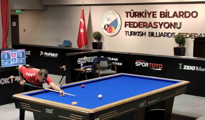 Yenişehir Belediyesi bilardo takımı ilk tur müsabakalarını birinci sırada tamamladı