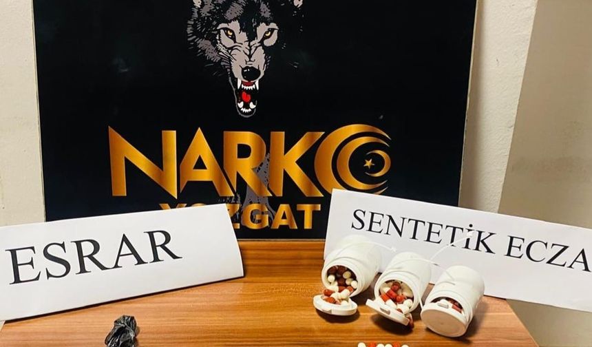 Yerköy’de 165 adet sentetik ecza maddesi ele geçirildi