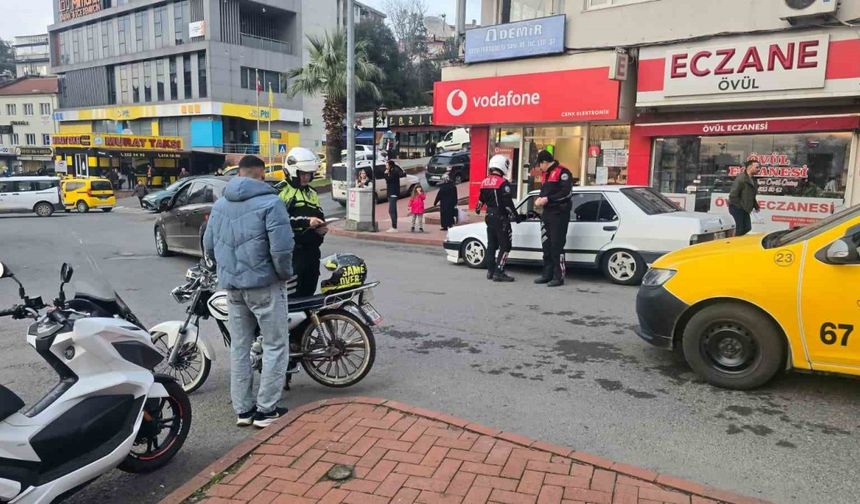 Zonguldak’ın Ereğli ilçesinde modifiyeli araçlara yönelik geniş çaplı denetim