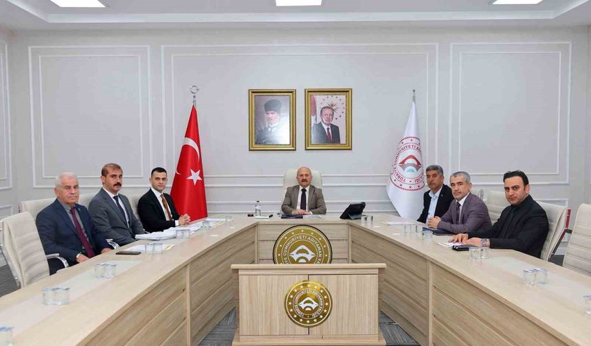 Adıyaman'da İl Özel İdaresi Encümen Toplantısı yapıldı